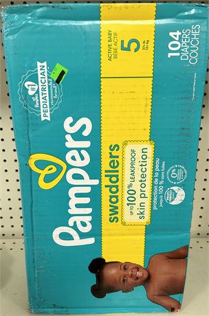 Pampers Swaddlers Size 5, 104 ct