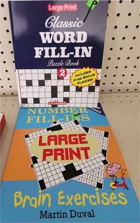 (2) Crossword Puzzle Books