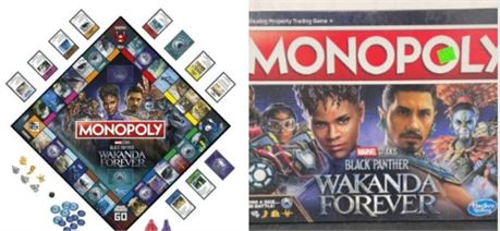 Monopoly: Marvel Studios Black Panther: Wakanda Forever Edition Board Game for 2