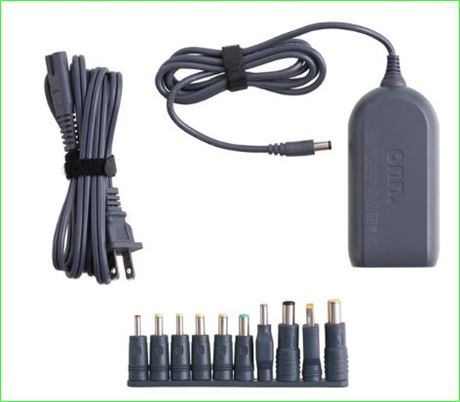 Onn. Universal Laptop Charger w/adapters, 65w