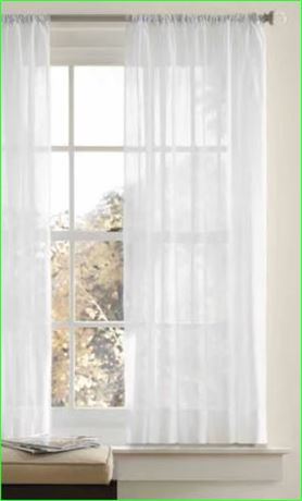 (4) Mainstays crushed voile panel 51x84 white