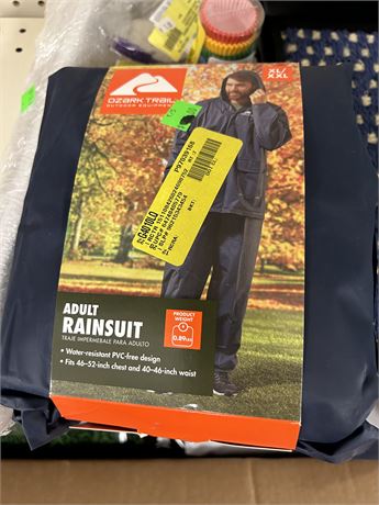 Ozark Trail Adult Rain Suit, Size XL/XXL