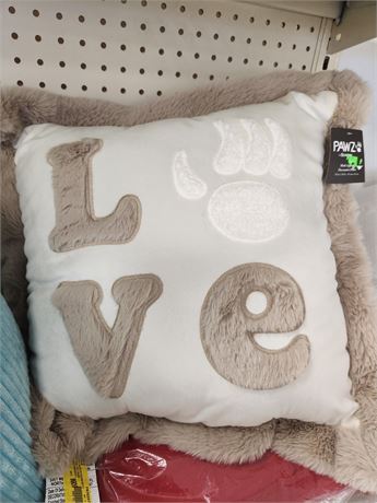 Pawz Love Pillow 12"x12"