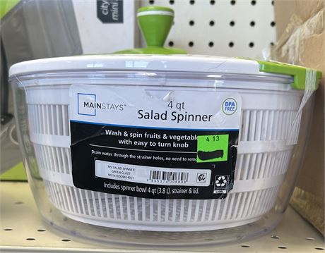 Mainstays 4 quart Salad Spinner