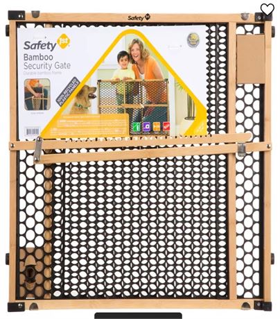 Safety 1st 24 in bamboo frame safety gate