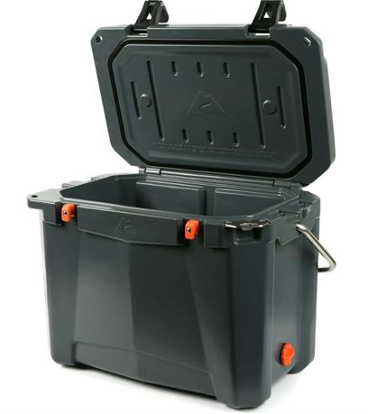 Ozark Trail 26 Quart High Performance Roto-Molded Cooler with Microban, Gray