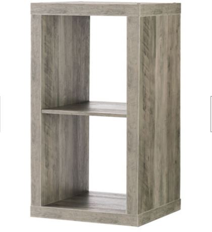 Better Homes and Gardens 2 cube organizer, Rustic Gray