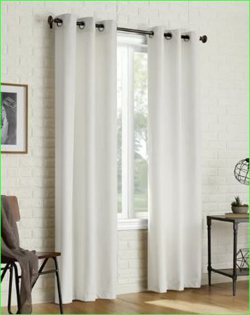 (6) Sun Zero 100% Blackout Grommet Curtain Panel, 50x84, White
