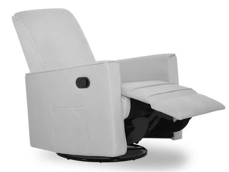 Evolur 610M Upholstered Swivel Glider Chair, Gray