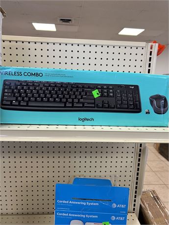 Logitech Full Size Wireless Keyboard and Mouse