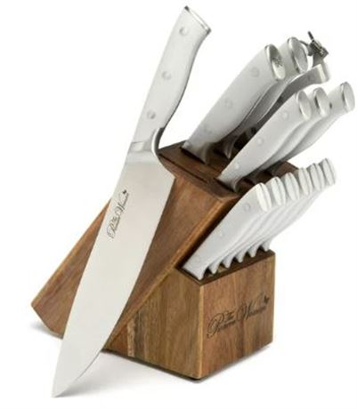 Pioneer Woman Pioneer Signature Cutlery Set with Wood Block