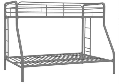 DHP Twin over Full Bunk Bed, gray