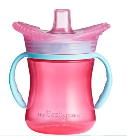 The First Years Teethe Around™ Sensory Trainer Cup, 7 oz - Pink