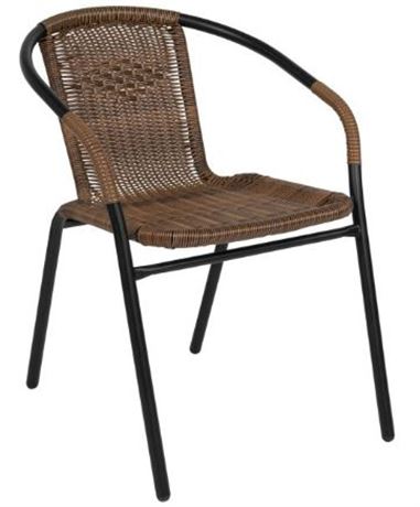 Case of (FOUR) Flash Furniture Lila Stackable Café Chairs