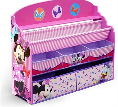 Delta Children Disney Minnie Mouse 6 Bin Design and Store Toy Organizer