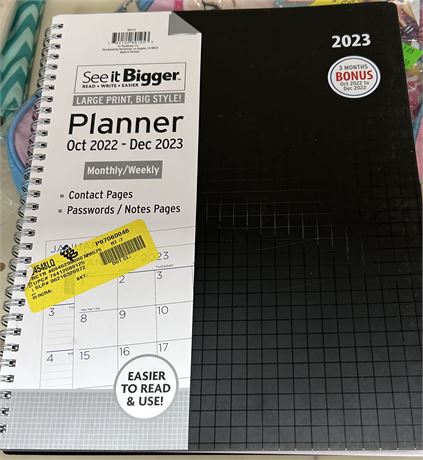 See it Bigger planner, 2023