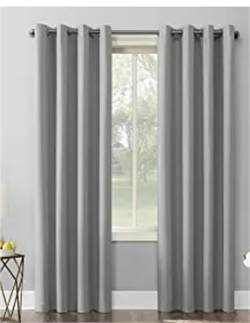 Lot of (THREE) Seymour Grommet Top Room Darkening Window Curtainm gray, 54"x84"