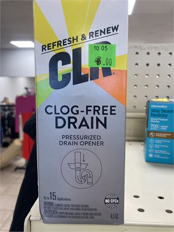 CLR Pressurized Drain Opener, 15 applications