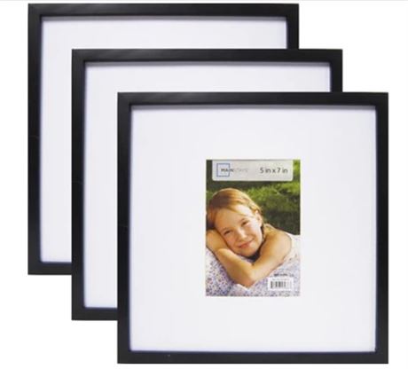 Case of (THREE) Mainstays 13x13 Linear Black Picture frames