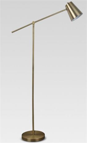 Project 62 Cantilever Floor Lamp, brass, 62"