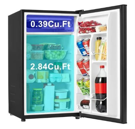 Galanz 3.3 Cu ft Stainless Steel Look Mini Refrigerator
