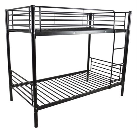 Dorel Twin over Twin metal bunk bed, black