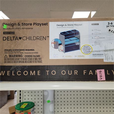 Delta Children Design and Store Playset, blue