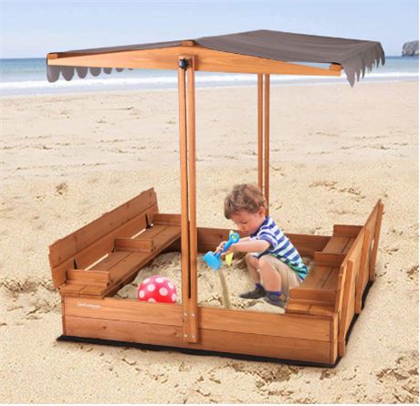 Aivituvin Kids Sandbox with Canopy