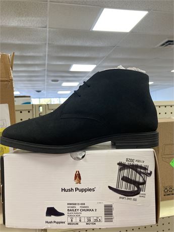 Hush Puppies Bailey Chukka 2 Boots, Black, Womens Size 8