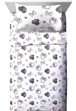 Minnie Mouse Minnie Mouse Purple Butterfly Minnie Mouse Disney Polyester Sheet S