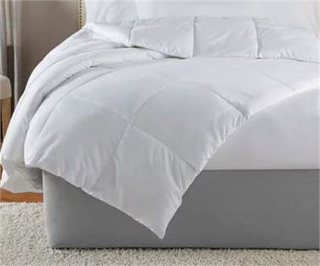 Mainstays Down Alternative Comforter, White, FULL/QUEEN