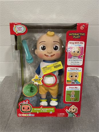 CoComelon Official Deluxe Interactive JJ Doll w/ Sounds
