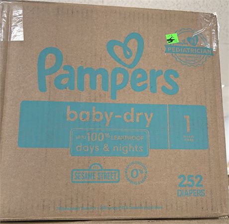 Pampers Baby Dry, Size 1, 252 ct