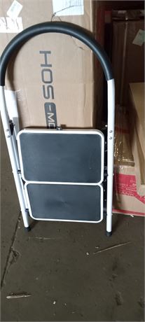 White 2 Tier Stepping Stool