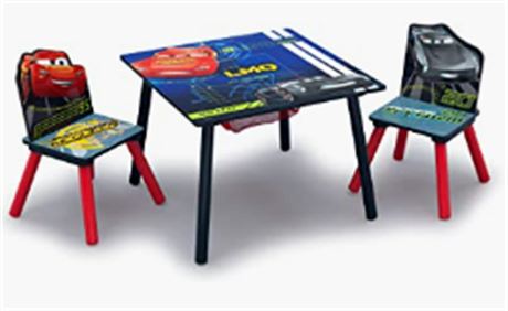 Disney Cars 3 piece Table and Chair Set