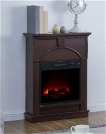 Bold Flame 26 inch Electric Fireplace in Dark Chocolate