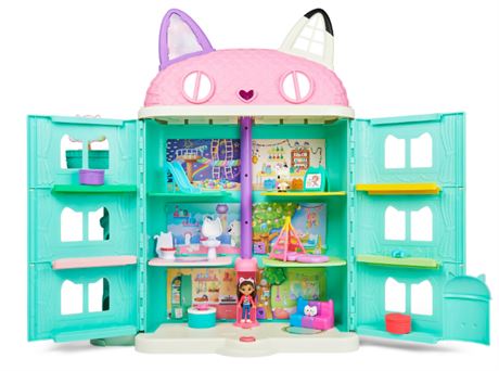 Gabby's Dollhouse, Purrfect Dollhouse 2-Foot Tall Playset with Sounds