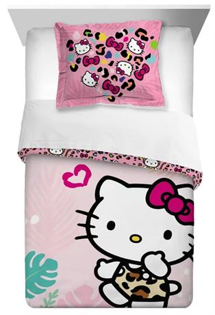 Hello Kitty 2 piece Comforter, TWIN/FULL