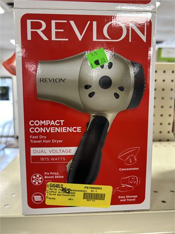 Revlon Compact Convenience Fast Dry Travel Hair Dryer