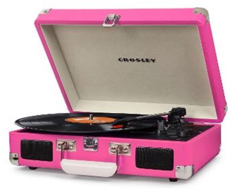 Crosley Cruiser Deluxe Record Player, Pink **BOX SHOWS WEAR*8