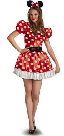 Disney Minnie Mouse Adult Costume, Size Large 12-14