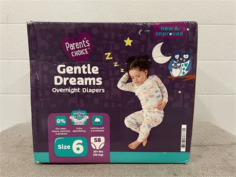 Parents Choice Gentle Dreams Overnight Diapers