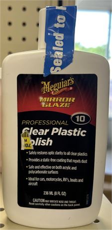 Meguirer's Professional Clear Plastic Polish, 8 fl oz