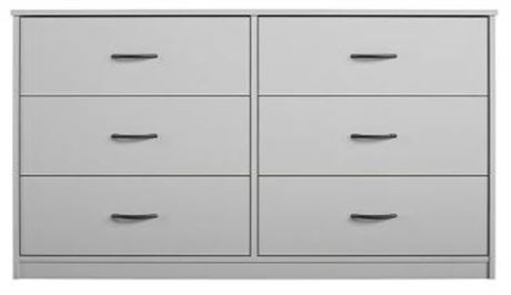 Mainstays Classic 6 drawer Dresser, Gray