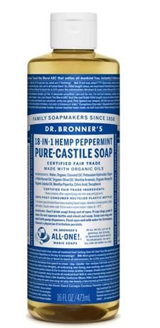 Dr. Bronner's 18 in 1 Hemp Peppermint Castile Soap