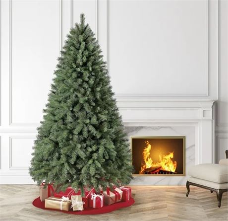 Non-Lit Donner Fir Artificial Christmas Tree, 7.5 ft, by Holiday Time