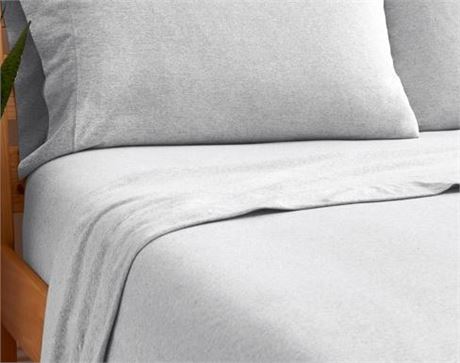 GAP Home T-shirt Soft Melange Jersey Comforter Set, Gray, FULL/QUEEN