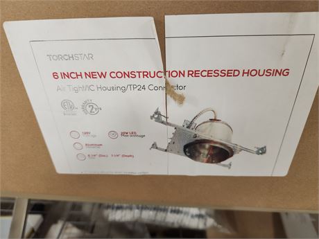 Case of (6) Torchstar 6" New Construction Recessed Housing