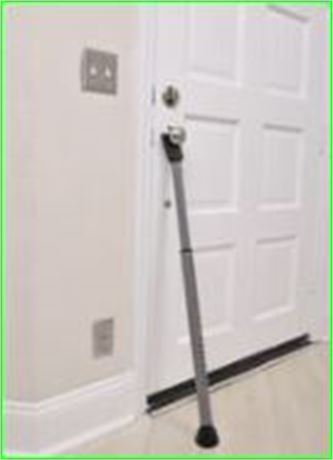 (2) Brinks Commercial Adjustable Heavy-Duty Steel Door Security Bar