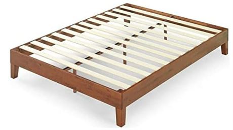 Wen 12 inch Deluxe solid wood platform bed, Full